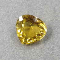 YELLOW CITRINE Gemstone Cut : 20cts Natural Untreated Unheated Citrine Gemstone Normal Cut Heart Shape 19mm*11(h) 1pc For Jewelry