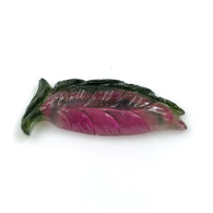 Watermelon TOURMALINE Gemstone CARVING : 10cts Natural Untreated Tourmaline Gemstone Uneven Hand Carved 16*10.5mm 1pc For Jewelry