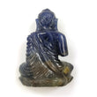 BLUE SAPPHIRE Gemstone Buddha Carving : 197cts Natural Untreated Sapphire Gemstone Hand Carved BUDDHA Sculpture Figurine 47*34mm*16(h) 1pc