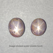 Milky STAR PINK SAPPHIRE Gemstone : 28cts Natural Untreated 6Ray Star Sapphire Gemstone Oval Cabochon 15*12mm*8.5(h) - 13.5*11.5mm*7(h) 2pcs