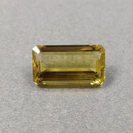 YELLOW CITRINE Gemstone Cut : 22.50cts Natural Untreated Unheated Citrine Gemstone Normal Cut Baguette Shape 24*13mm*13.5(h) 1pc For Jewelry