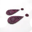 Red RUBY Gemstone CARVING : 100cts Natural Untreated Sheen Ruby Gemstone Hand Carved Pear Shape 12*10mm - 52*28mm Pair For Earrings