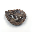 GOLDEN Brown Chocolate SAPPHIRE Gemstone Carving : 61.66cts Natural Untreated Sapphire Gemstone Hand Carved Dancing PEACOCK 40*35mm*7(h) 1pc