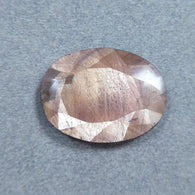 Golden Brown CHOCOLATE Sheen SAPPHIRE Gemstone Normal Cut : 24.50cts Natural Untreated Unheated Sapphire Oval Shape 27*21mm (With Video)