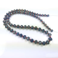 BLUE SAPPHIRE RUBY Gemstones Loose Beads : 368cts Natural Untreated Sapphire Gemstone Round Faceted Checker Cut Rondelle 22