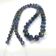 BLUE SAPPHIRE RUBY Gemstones Loose Beads : 368cts Natural Untreated Sapphire Gemstone Round Faceted Checker Cut Rondelle 22" Loose Beads