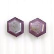 Raspberry Sheen PINK SAPPHIRE Gemstone Cut September Birthstone : 10.00cts Natural Untreated Sapphire Gemstone Hexagon Shape Normal Cut 12*10mm Pair For Jewelry