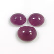 PINK SAPPHIRE Gemstone Cabochon : 34.50cts Natural Untreated Sapphire Gemstone Oval Shape Cabochon 11.5*9mm - 14*11mm 3pcs Set For Jewelry