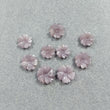 MULTI SAPPHIRE Gemstone FLOWER  : 20.50cts Natural Untreated Sapphire Gemstone Hand Carved Flower Round  8mm - 10.5mm 9pcs Lot For Jewelry