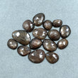 Golden Brown CHOCOLATE SAPPHIRE Gemstone Cut : 94.00cts Natural Untreated Sapphire Uneven Shape Rose Cut 10.5*8mm - 21*15mm 15pcs Lot