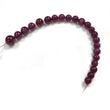 RUBY Gemstone Loose Beads : 129.50cts Natural Untreated Unheated Ruby Gemstone Round Shape Cabochon Beads 7mm - 11mm 22pcs For Jewelry