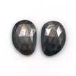 Golden Brown CHOCOLATE SAPPHIRE Gemstone Rose Cut : 12.50cts Natural Untreated Sapphire Uneven Shape 15.5*11mm Pair (With Video)