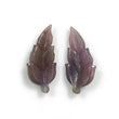 MULTI SAPPHIRE Gemstone LEAF Carving : 9.50cts Natural Untreated Unheated Sapphire Gemstone Hand Carved Indian Leaf 21*10mm Pair For Jewelry