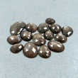 Golden Brown CHOCOLATE SAPPHIRE Gemstone Cut : 94.00cts Natural Untreated Sapphire Uneven Shape Rose Cut 10.5*8mm - 21*15mm 15pcs Lot