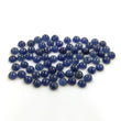 BLUE SAPPHIRE Gemstone Cabochon : 26.50cts Natural Untreated Unheated Sapphire Gemstone Round Shape Cabochon 4mm 71pcs Lot For Jewelry
