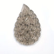 SMOKY QUARTZ Gemstone LEAF Carving : 57.00cts Natural Untreated Unheated Quartz Gemstone Hand Carved Indian Leaves 54*35mm 1pc For Pendant
