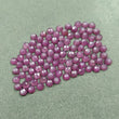 Raspberry Sheen PINK SAPPHIRE Gemstone Cut September Birthstone : 40.25cts Natural Untreated Sapphire Gemstone Round Shape Rose Cut 4mm 81pcs Lot For Jewelry