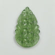 ANTIGORITE Green SERPENTINE Gemstone Carving : 16.65ct Natural Untreated Serpentine Gemstone Hand Carved Pear Shape 38*23mm 1pc For Jewelry