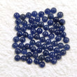 BLUE SAPPHIRE Gemstone Cabochon : 26.50cts Natural Untreated Unheated Sapphire Gemstone Round Shape Cabochon 4mm 71pcs Lot For Jewelry