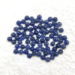BLUE SAPPHIRE Gemstone Cabochon : 29.70cts Natural Untreated Unheated Sapphire Gemstone Round Shape Cabochon 4mm 79pcs Lot For Jewelry