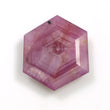 Raspberry SAPPHIRE Gemstone Normal Cut TRAPICHE : 14.00cts Natural Untreated Sheen Pink Sapphire Hexagon Shape 19*17mm (With Video)