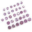 Raspberry Sheen SAPPHIRE Gemstone Normal Cut : 37.10cts Natural Untreated Pink Sapphire Hexagon Shape 6*5mm - 9*7mm 31pcs (With Video)