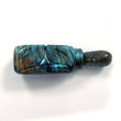 BLUE LABRADORITE Gemstone Sculpture : 361.95cts Natural Untreated Labradorite Gemstone Hand Carved Bottle 82*32mm*23(h) 1pc