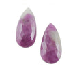 MULTI SAPPHIRE Gemstone Cut : 19.00cts Natural Untreated Sapphire Gemstone Pear Shape Rose Cut 22*11mm Pair For Jewelry