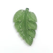 ANTIGORITE Green SERPENTINE Gemstone LEAF : 13.85cts Natural Untreated Serpentine Gemstone Hand Carved Indian Leaf 32*20mm 1pc For Jewelry