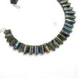 Rainbow Flashing LABRADORITE Gemstone Neclace : 14" Natural Untreated Labradorite Gemstone Uneven Shape Cabochon Choker Necklace Gift For Her