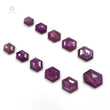 Raspberry Sheen PURPLE PINK SAPPHIRE Gemstone Cut September Birthstone : 68.50cts Natural Untreated Sapphire Hexagon Step Cut 12*9mm - 18*13mm 11pcs For Jewelry