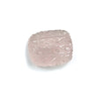 गुलाबी गुलाब क्वार्ट्ज रत्न नक्काशी: 28.20cts प्राकृतिक अनुपचारित क्वार्ट्ज कुशन आकार दोनों तरफ हाथ नक्काशीदार 23*19mm
