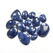 Denim BLUE SAPPHIRE Gemstone Rose Cut : 129.30cts Natural Untreated Unheated Sapphire Uneven Shape 14*10mm - 26*20mm 13pcs (With Video)