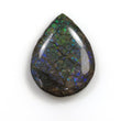 Ammolite Gemstone Cabochon : 12.55cts Natural Fossilized Shell Multi Color Ammolite Pear Shape Cabochon 22*16.5mm (With Video)