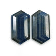 BLUE SHEEN SAPPHIRE Gemstone Cut : 68.00cts Natural Untreated Unheated Sapphire Hexagon Shape Normal Cut 36*19mm Pair For Earring