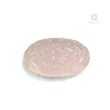 PINK ROSE QUARTZ Gemstone Carving : 36.95cts Natural Untreated Quartz Gemstone Oval Shape Both Side Hand Carved 32.5*20mm 1pc For Jewelry