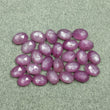 Raspberry SAPPHIRE Gemstone Rose Cut : 20.00cts Natural Untreated Sheen Pink Sapphire Oval Shape 6*4mm 26pcs (With Video)