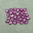 Raspberry SAPPHIRE Gemstone Rose Cut : 21.00cts Natural Untreated Sheen Pink Sapphire Oval Shape 6*4mm 28pcs (With Video)