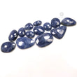 Denim BLUE SAPPHIRE Gemstone Rose Cut : 129.30cts Natural Untreated Unheated Sapphire Uneven Shape 14*10mm - 26*20mm 13pcs (With Video)