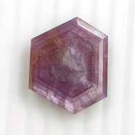 Raspberry SAPPHIRE Gemstone Normal Cut TRAPICHE : 33.20ct Natural Untreated Sheen pink Sapphire Hexagon Shape  26*21.5mm (With Video)