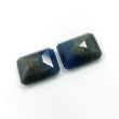 BLUE SHEEN SAPPHIRE Gemstone Normal Cut : 18.05cts Natural Untreated Unheated Sapphire Cushion Shape 14*12mm - 15*12mm Pair (With Video)