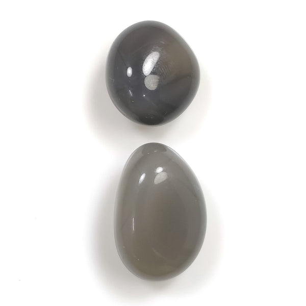 BOTSWANA AGATE Gemstone Tumble Cabochon : 85.35cts Natural Untreated Unheated Agate Uneven Shape Cabochon 20*22mm - 27*19mm 2pcs For Jewelry