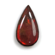 लाल अम्मोलाइट रत्न कैबोचोन: 9.00cts प्राकृतिक जीवाश्म शैल बहु रंग अम्मोलाइट नाशपाती आकार कैबोचोन 24*13mm (वीडियो के साथ)