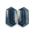 BLUE SHEEN SAPPHIRE Gemstone Cut : 68.00cts Natural Untreated Unheated Sapphire Hexagon Shape Normal Cut 36*19mm Pair For Earring