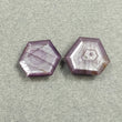 Raspberry Sheen PINK SAPPHIRE Gemstone Normal Cut : 16.95cts Natural Untreated Sapphire Hexagon Shape 14*12mm - 15*12mm 2pcs (With Video)