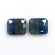 BLUE SHEEN SAPPHIRE Gemstone Normal Cut : 18.05cts Natural Untreated Unheated Sapphire Cushion Shape 14*12mm - 15*12mm Pair (With Video)