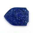 LAPIS LAZULI Gemstone Carving : 38.60cts Natural Untreated Unheated Lapis Gemstone Hand Carved Uneven Shape 38*29mm 1pc For Pendant