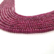 Ruby Gemstone Rondelle Beads : AAA 16" Strand Untreated 100% Natural Red Ruby Gemstone Rondelle Beads 3mm 4mm 5mm