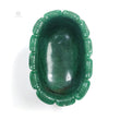 GREEN AVENTURINE Gemstone Sculpture : 378.00gms. Natural Untreated Aventurine Gemstone Hand Carved BOWL Sculpture Figurine 134*82mm*63(h)