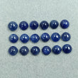 BLUE SAPPHIRE Gemstone Cabochon : 24.00cts Natural Untreated Unheated Sapphire Gemstone Round Shape Cabochon 6mm 18pcs Lot For Jewelry
